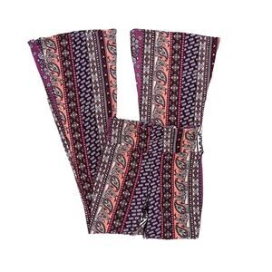 No Boundaries Paisley Floral Knit Flare Pants – Junior Size Small (3-5)
